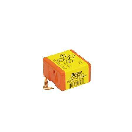 Ammunition Berger Bullets Varmint BERGER .204 35G VARM FB 100CT • Model: Varmint